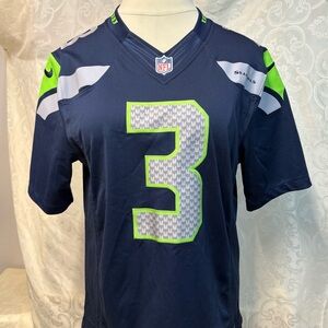 Seattle Seahawks NFL on field Blue and Green Jersey unisex size L